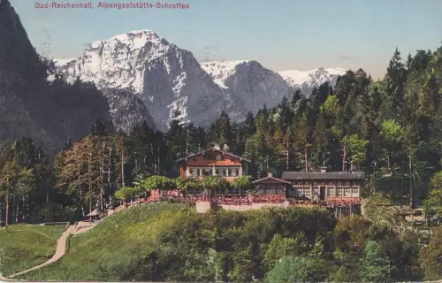 B80113 bad reichenhall alpengatstatte schroffen germany front/back image