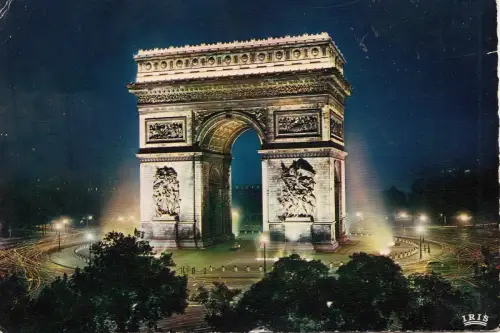 BF21262 Paris Arch de Triomphe France Front/Back Bild