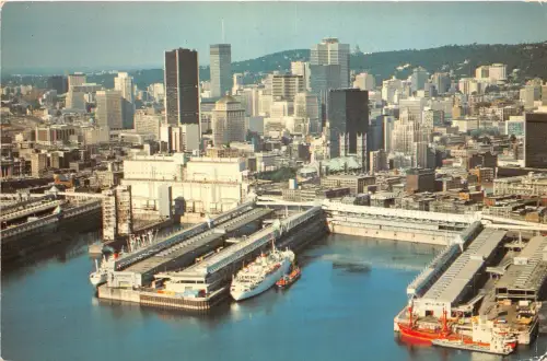 BR4874 Montreal Quebec Luftbild Hafen und Geschäftsviertel Kanada