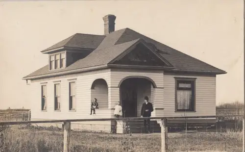 B77541 Echtfoto Menschen Kanada Scan Vorder-/Rückseite Bild