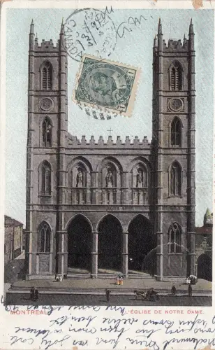 B77557 montreal l eglise de notre dame canada scan front/back image