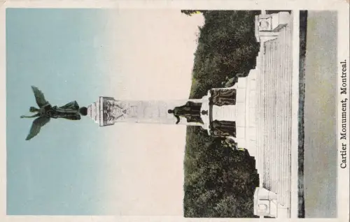 B77510 cartier monument montreal canada scan front/back image