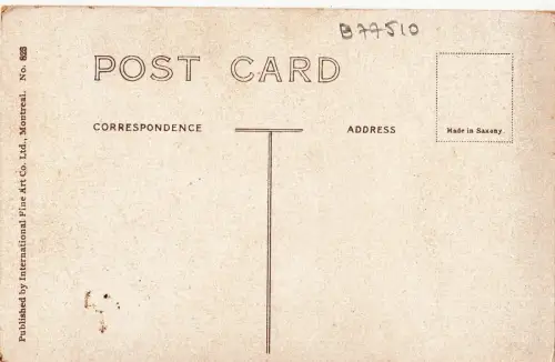 B77510 cartier monument montreal canada scan front/back image