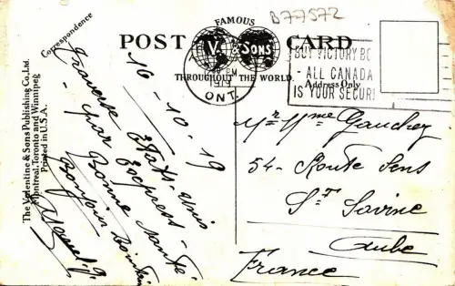 B77572 the armouries toronto canada scan front/back image