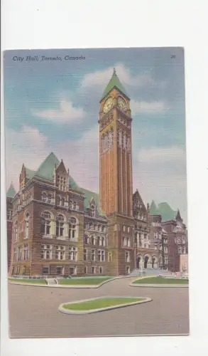 B77429 toronto city hall canada scan front/back image