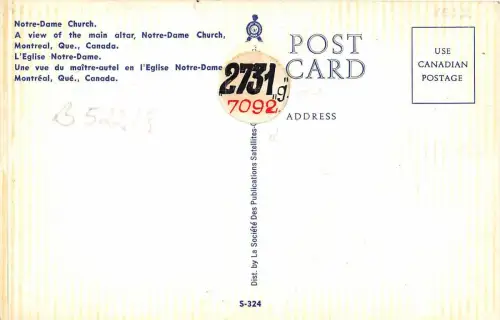 B52218 Montreal Notre Dam Kirche Kanada