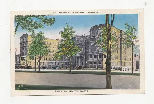 B77401 hopital notre dame montreal canada scan front/back image