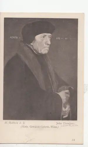 BF18246 H HOBLBEIM JOHN CHAMBERS KAIS GEMALDE GAL PAINTING ART FRONT/BACK IMAGE