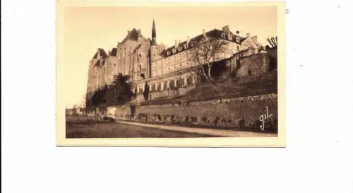 BF12477 solesmes l abbaye vue prise du bord de la sarth france front/back image