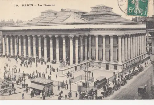 BF11642 la bourse paris france front/back image