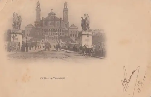 B79421 paris la trocadero france front/back image