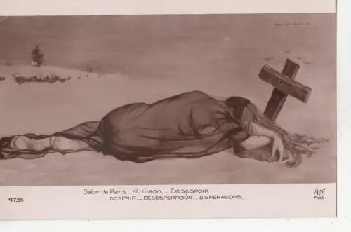 BF18211 a girod desespoir despair paris painting art front/back image