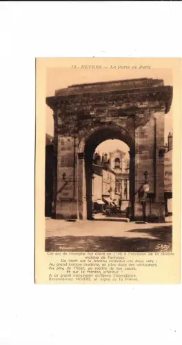 BF16381 nevers la porte de paris france Front/Back Image