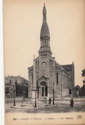 BF11645 auteuil l eglise paris france front/back image