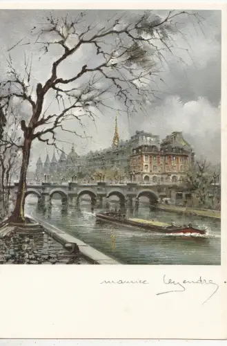 BF25370 Paris la Cite Gemälde Schiff Frankreich Vorder-/Rückbild