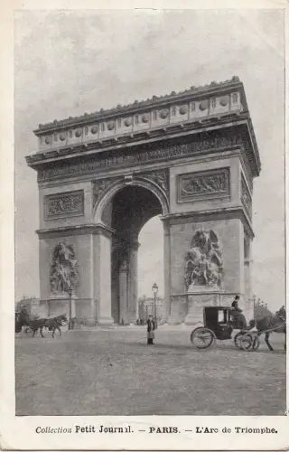 BF11576 l arc de triomphe paris france front/back image