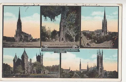 B77631 toronto principal church canada scan front/back image