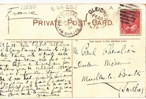 B77661 Holy Cross Hospital Calgary R Canada Scan Front/Back Bild