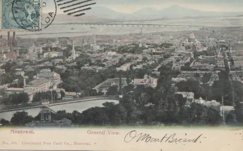 B77587 Gesamtansicht Montreal Canada Scan Vorder-/Rückseite Bild