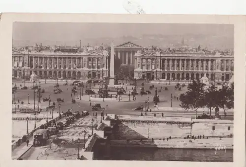 B79855 paris vue generale de la place de la concorde france front/back image
