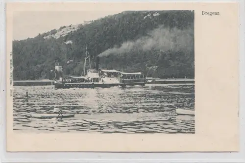 B82144 Bregenz Schiffsbateaux Österreich Vorder Rückseite Bild