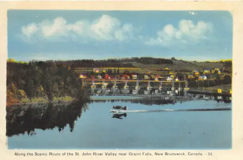 br106605 landschaftlich reizvolle Route des St. John River Valley in der Nähe der Grand Falls Brunswick Kanada