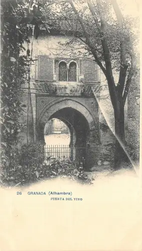 Lot 55 Spanien Granada Alhambra Weintür