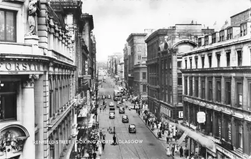BR75382 Auto Möbel Renfield Street Echtfoto Glasgow Schottland