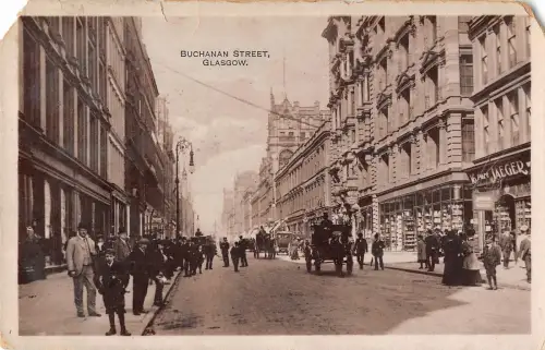 BR75298 Eckschliff Wagen Echtfoto Glasgow Schottland