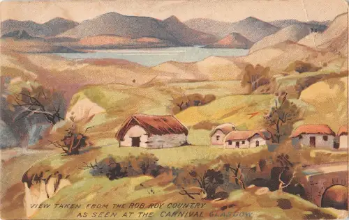 BR75398 Karneval Rob Roy Country Postkarte Gemälde Glasgow Schottland