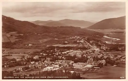 BR62552 Braemar und die gewundene Dee von Craig Choinneach Schottland Echtfoto