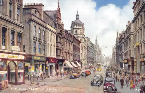 BR75277 buchanan street car viture glasgow scotland