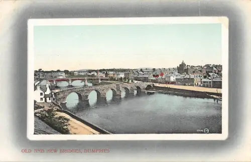 BR81446 alte und neue Brücken Dumfries Schottland