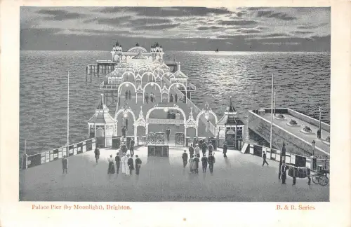 uk50814 palace pier brighton real photo uk