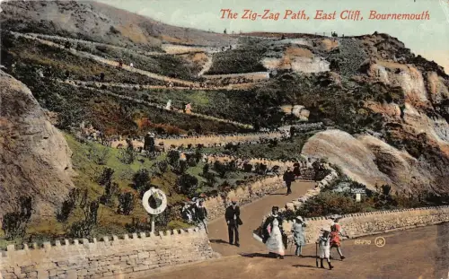 BR099959 the zig zag path east cliff bournemouth valentine 64470 uk