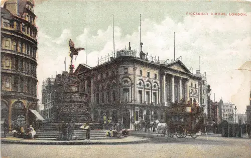 BF34319 Piccadilly Circus London UK Front/Back Scan