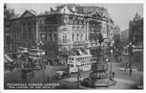 br108206 piccadilly circus london uk bus oldtimer car