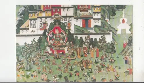 BF28293 a herzlich willkommen to princes wen zuglakang temple china front/back image