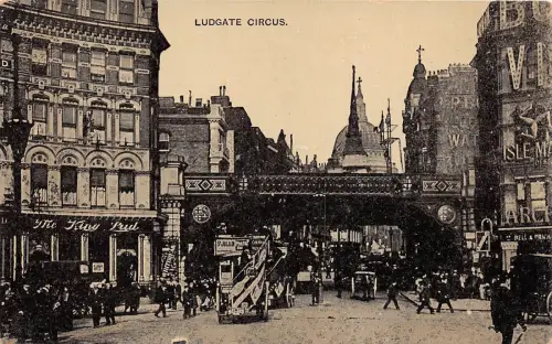 B4205 UK ludgate circus london front/back scan
