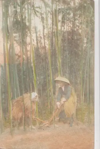 B78030 Feldarbeit Folklore Japan Scan Vorder-/Rückseite Bild