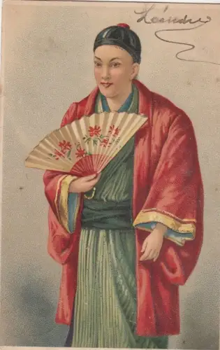 B78032 Kostüm Folklore Japan Scan Vorder-/Rückseite Bild