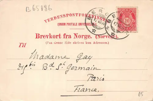 B65186 Norwegen Bergen Panorama