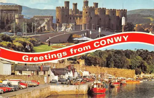 uk8441 greetings from conwy wales uk