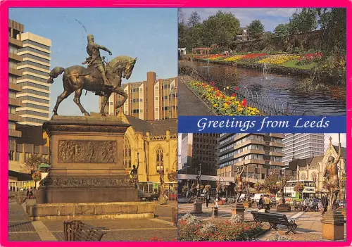 uk36181 greetings from leeds uk lot 5 uk