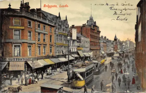 uk41175 briggate leeds uk tramway tram