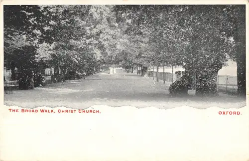 uk16041 broad walk christ church oxford real photo uk