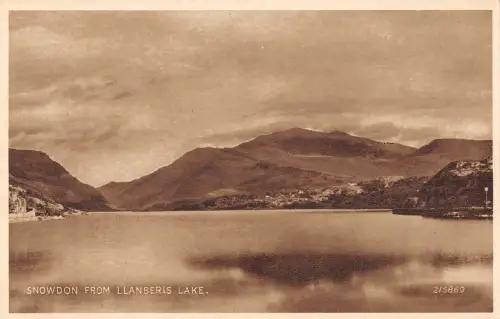 uk3101 snowdon wales gwynedd real photo uk