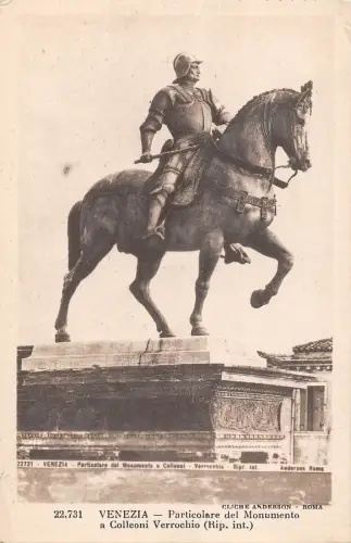 BR70946 Venezia Postkarte Skulptur Colleoni Berrochio Italien