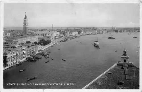 Lot 55 Venezia Venedig Italien Echtfoto Bacino San Marco Visto Alt Boot Schiff