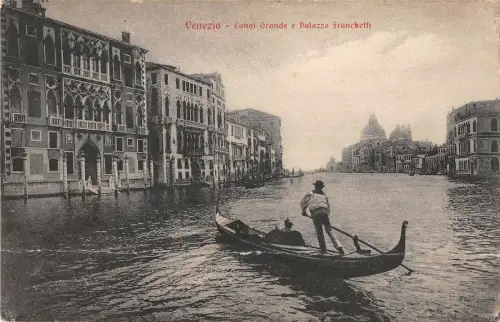 B107155 Italien Venezia Canal Grande e Palazzo Franchetti Gondelbahn